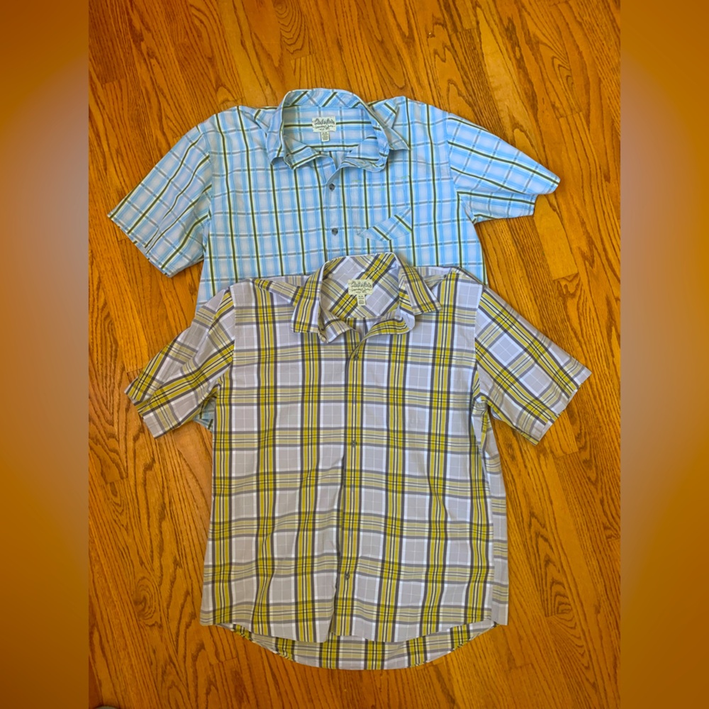 Lot Of 2 Cabela's Button Down Shirts - Men's XL - Fishing Vacation Golfing